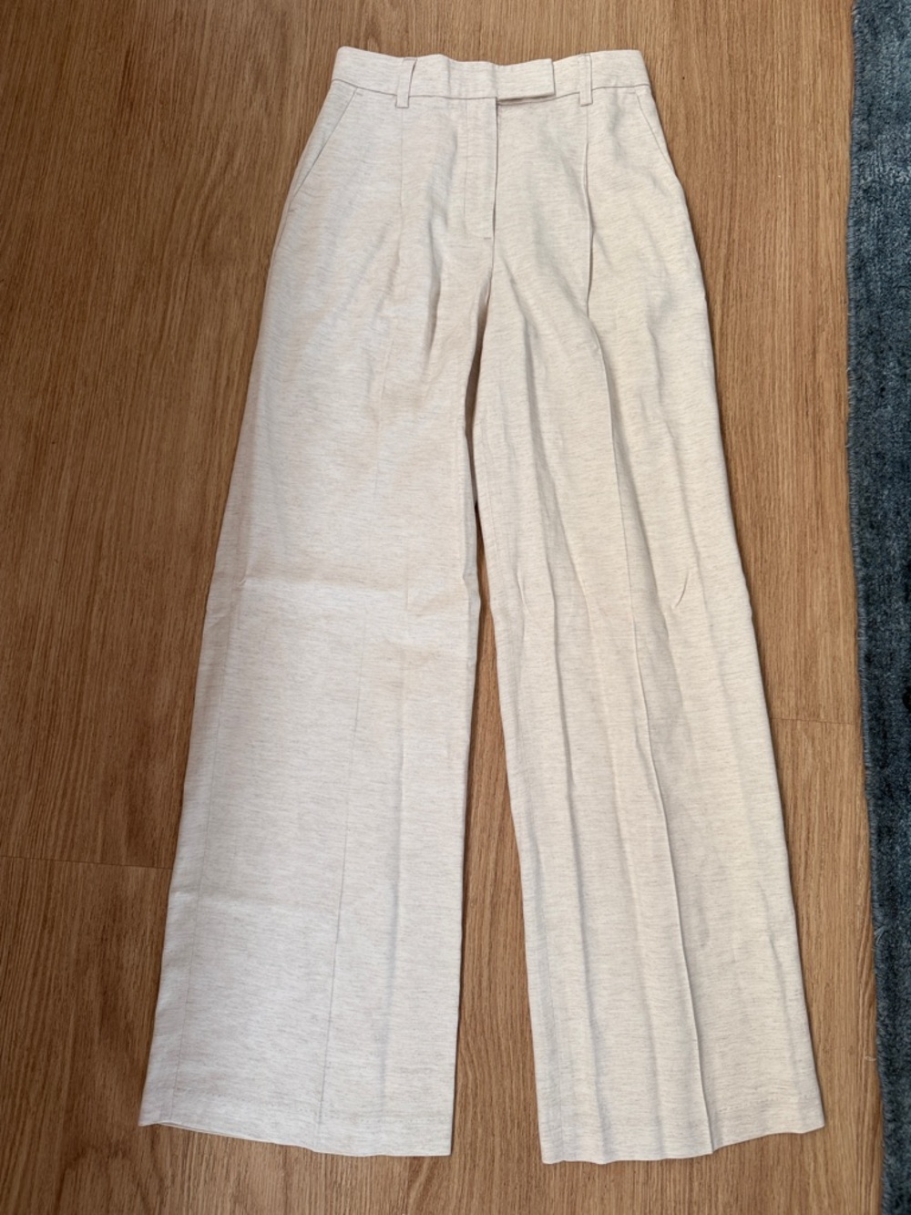 Nude Lucy Light Cream Wide Leg Trousers